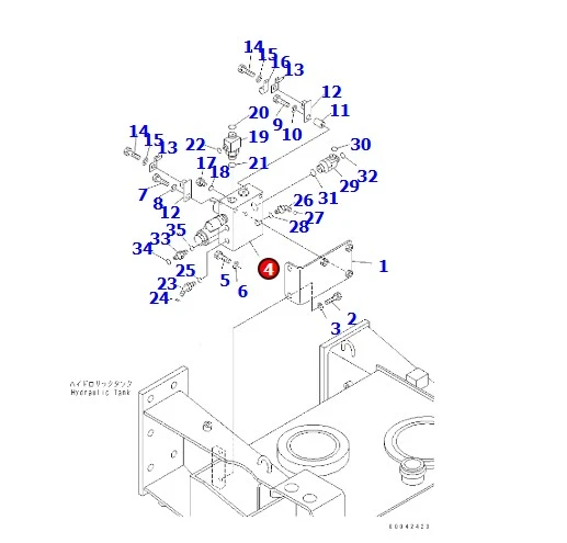 Original 56b-43-12402 Suitable For HD405 HD325 HD605 Valve Assembly factory